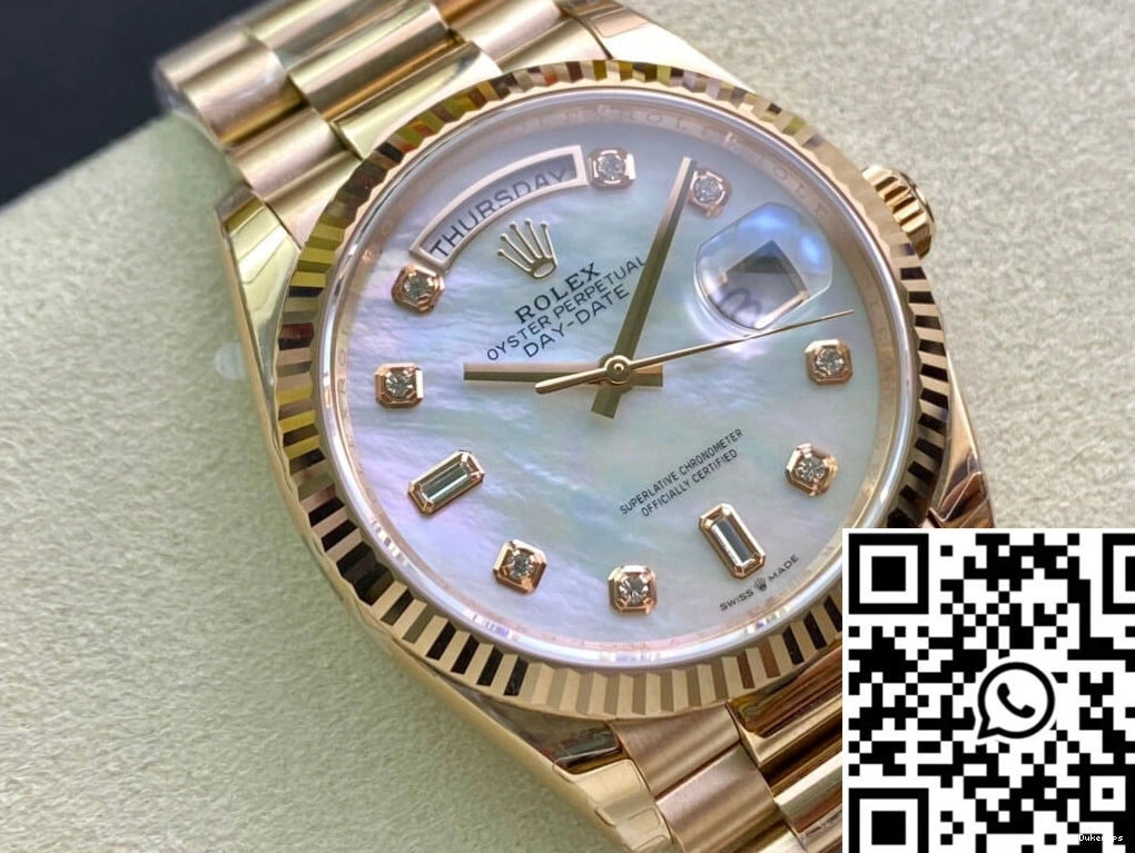 Factory Dial White M128235-0029 Rolex Day Mother-Of-Pearl Date EW 1226